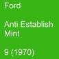 Preview: Ford, Anti Establish Mint, 9 (1970).